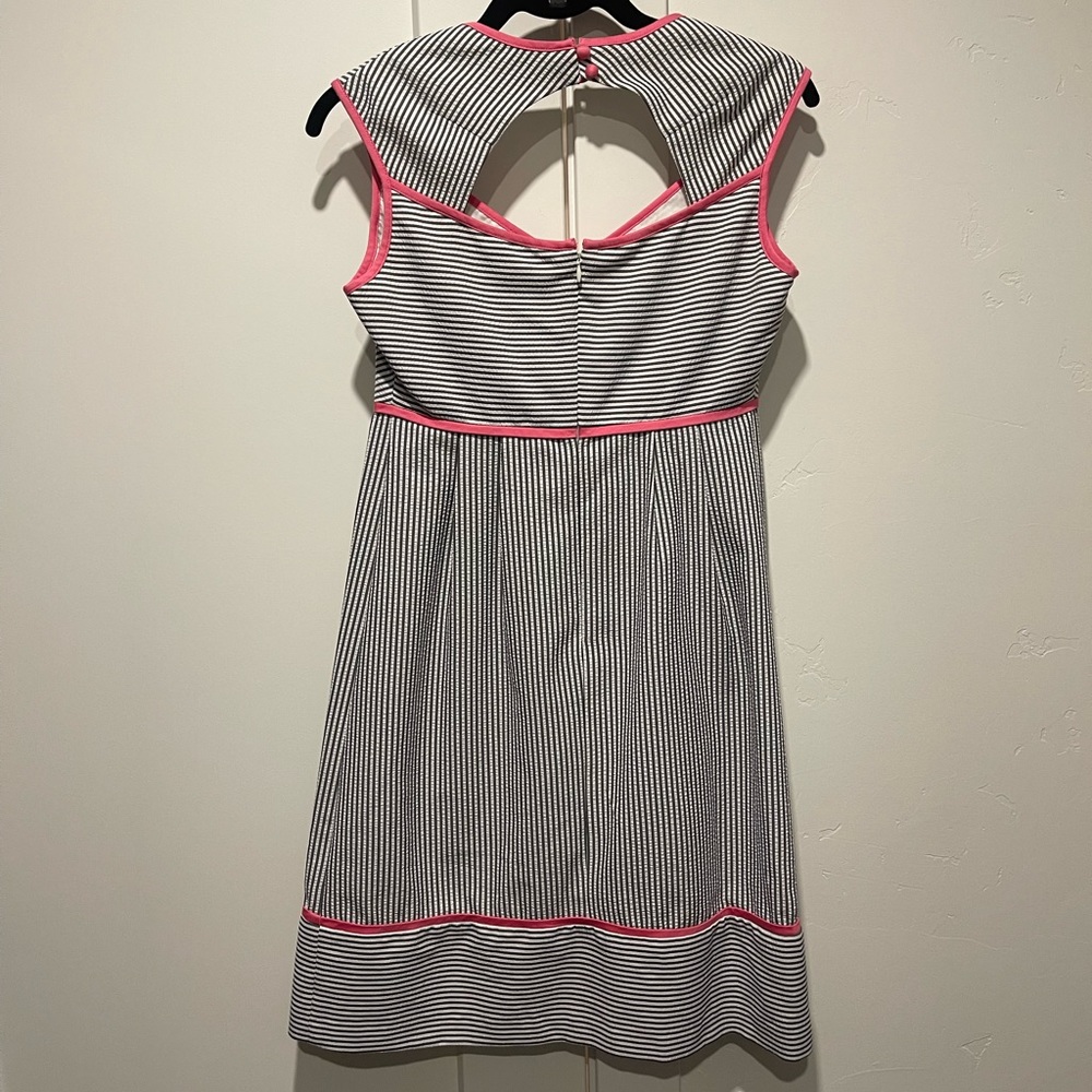 Kentucky derby bundle #2 seersucker dress, shoes & fascinator - Picture 3 of 16